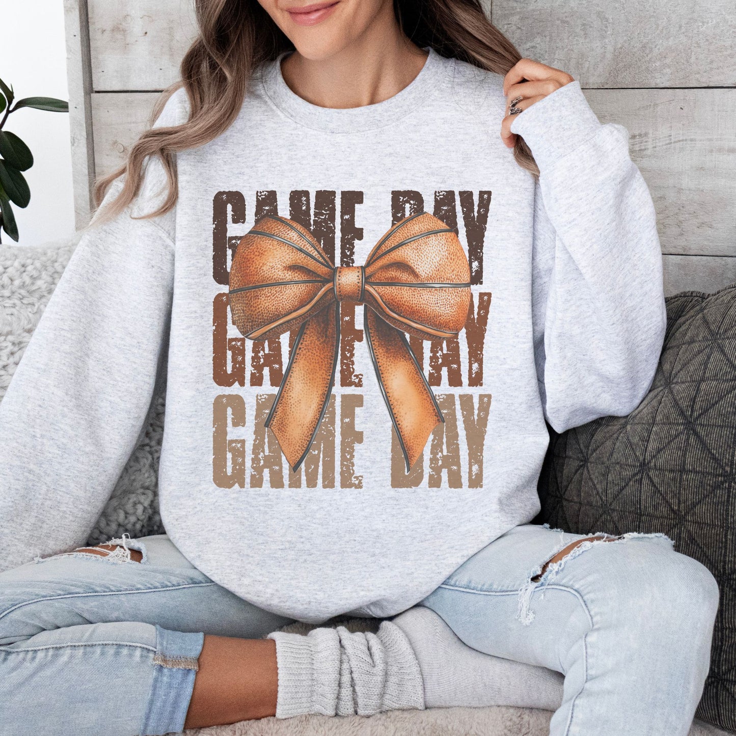 Basketball Game Day Bow