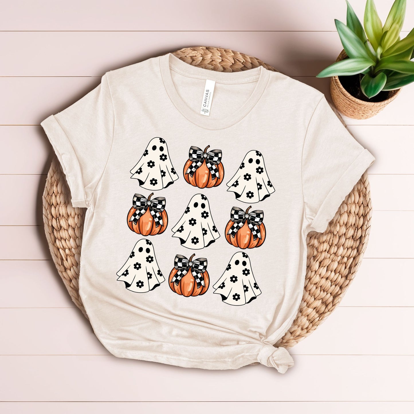 Buffalo Plaid Coquette Ghosts