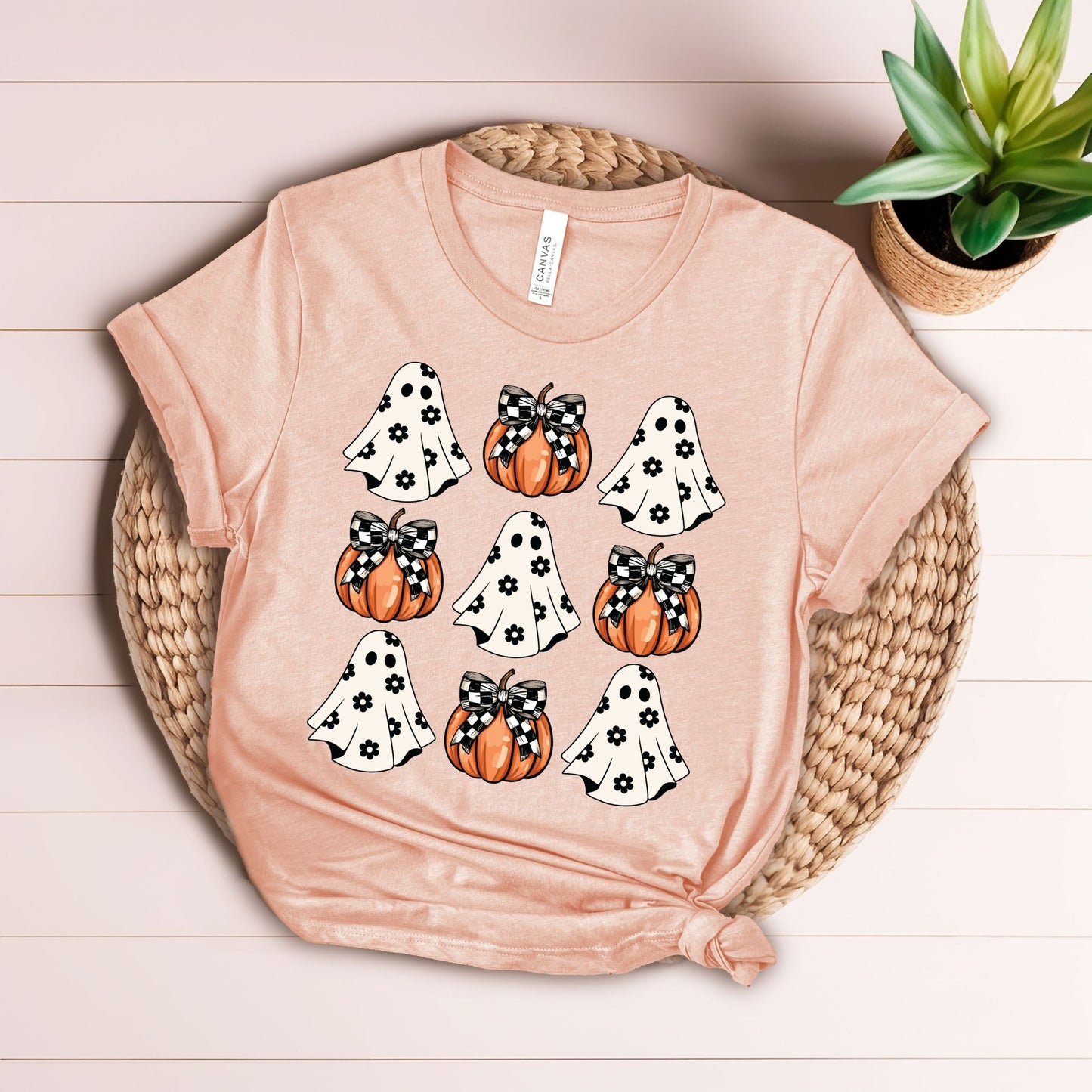 Buffalo Plaid Coquette Ghosts
