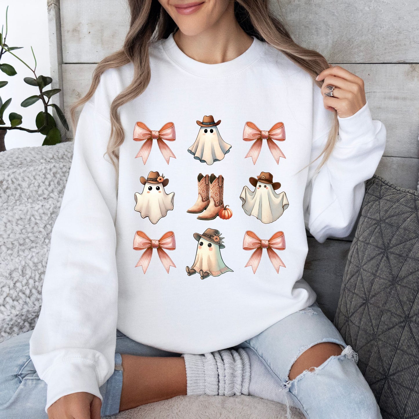 Cowboy Girly Coquette Ghosts