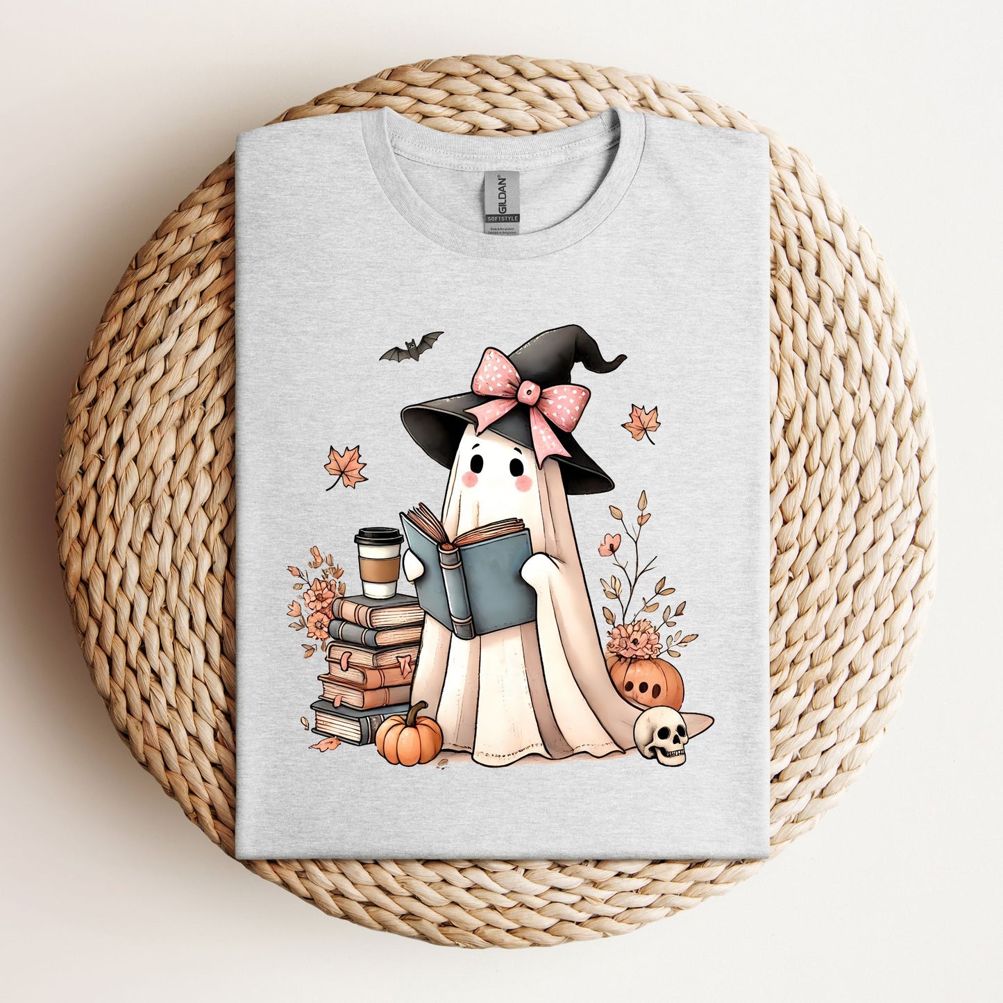 Cute Ghost Reading
