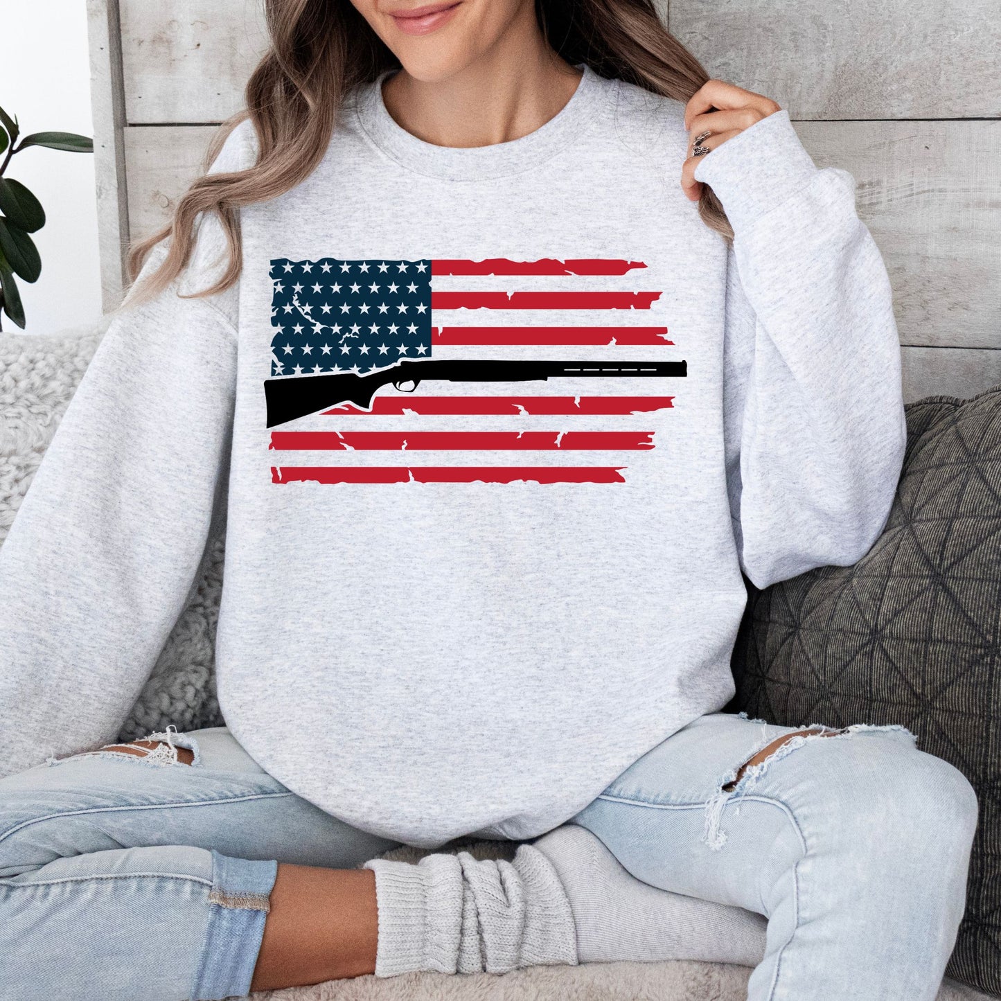 Flag with Shotgun