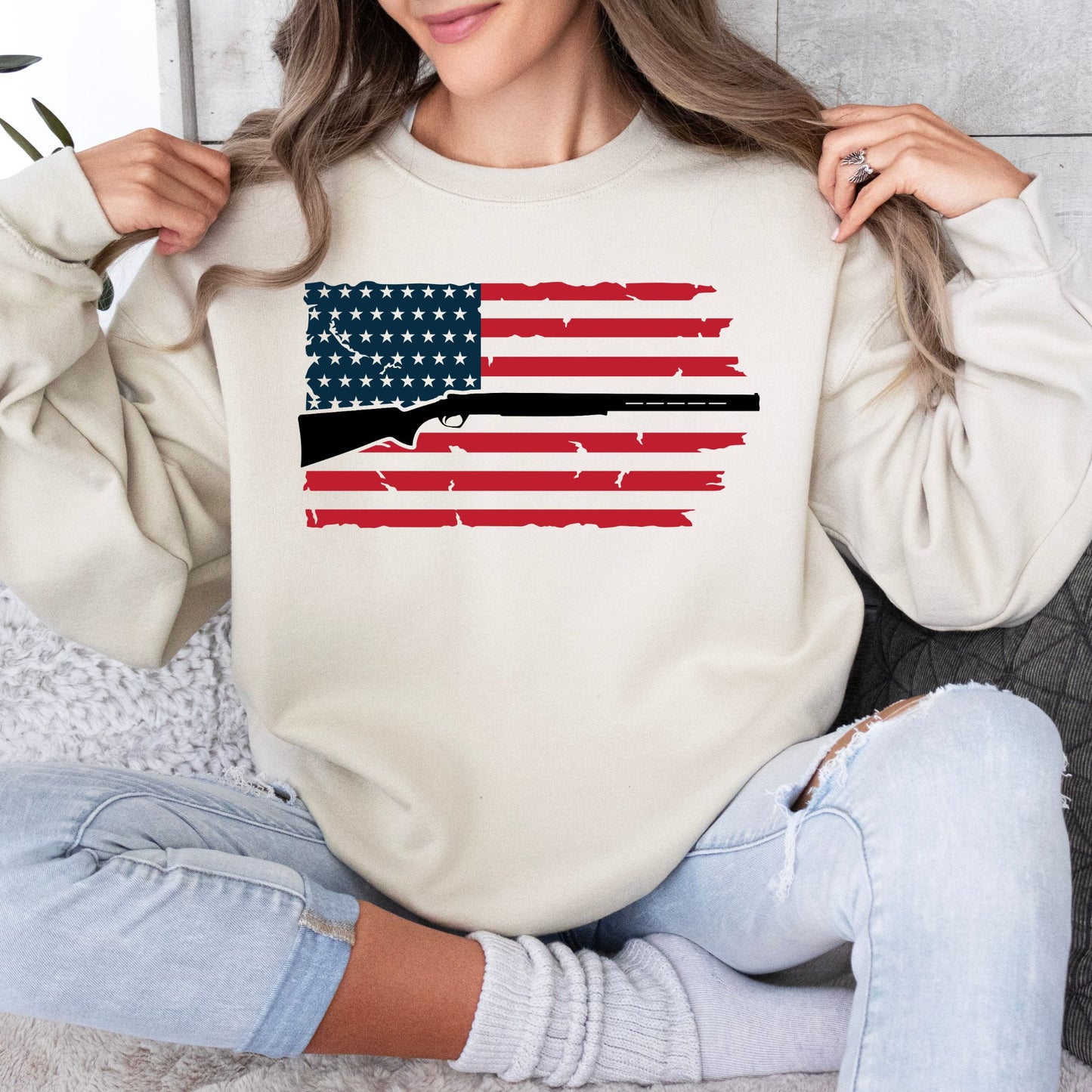 Flag with Shotgun