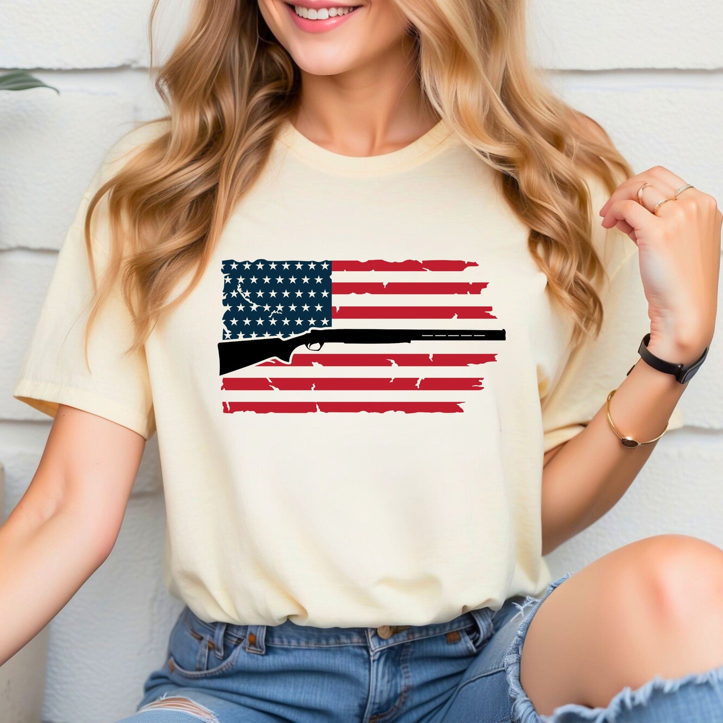 Flag with Shotgun