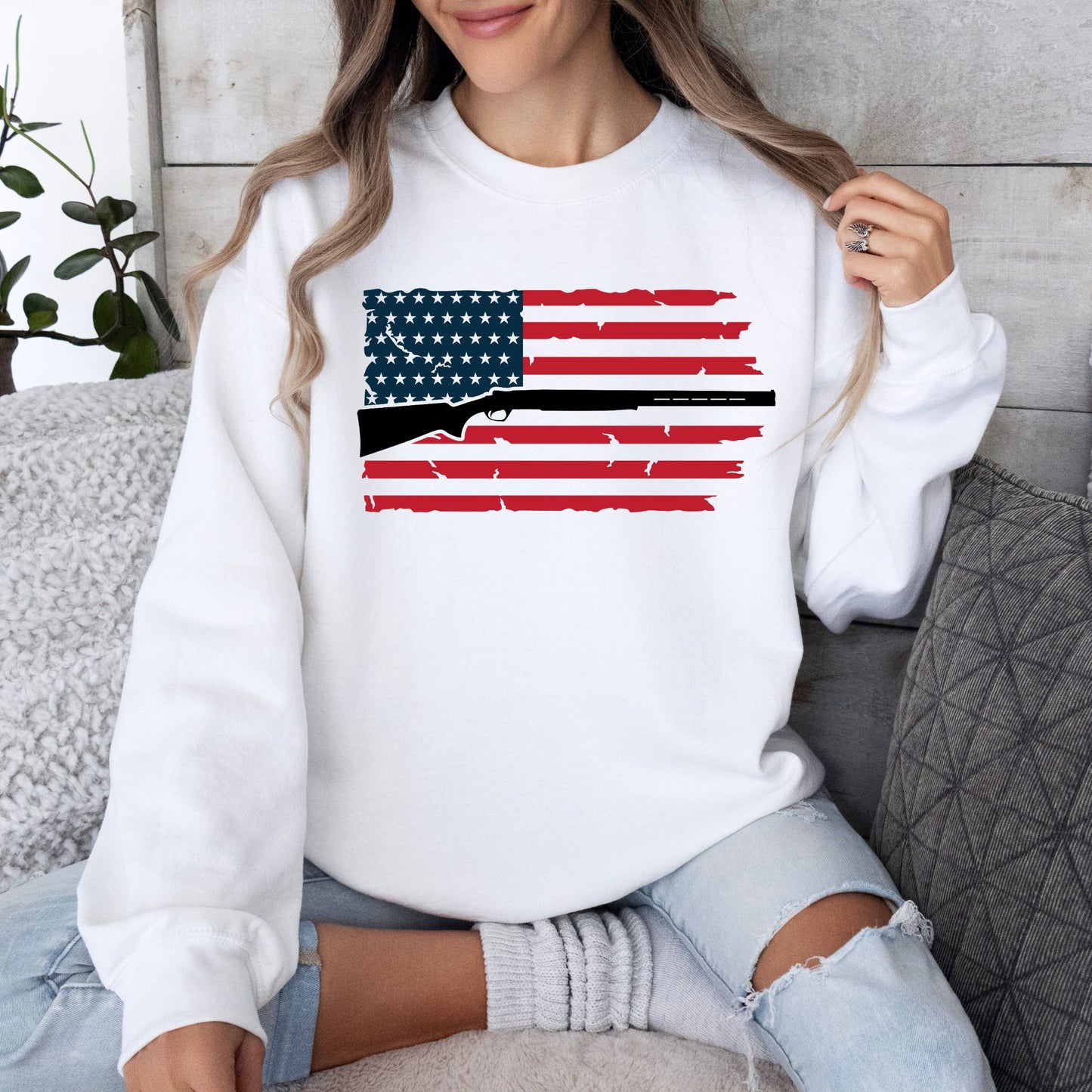 Flag with Shotgun