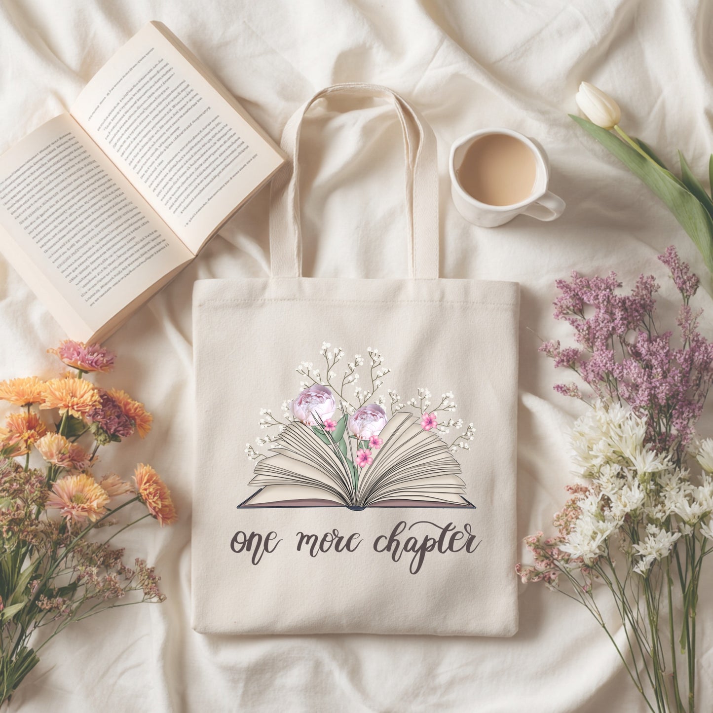 One More Chapter Tote Bag