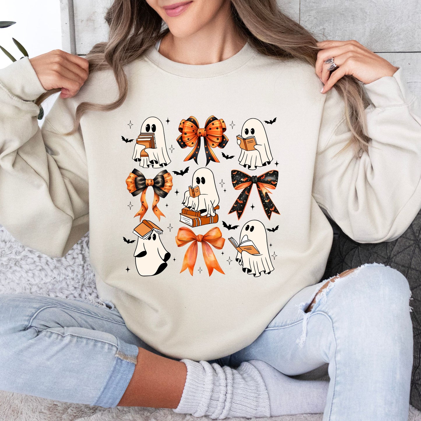 Coquette Reading Ghosts Orange/Black