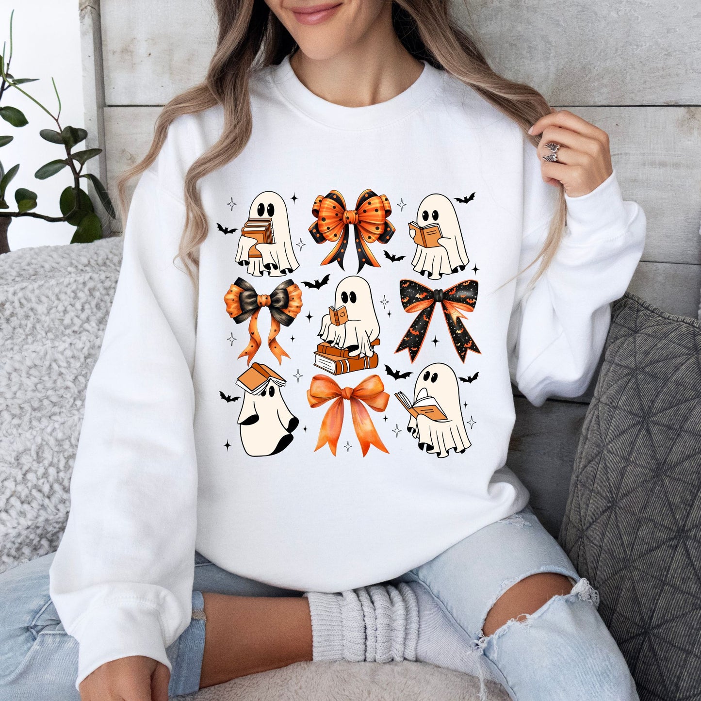 Coquette Reading Ghosts Orange/Black