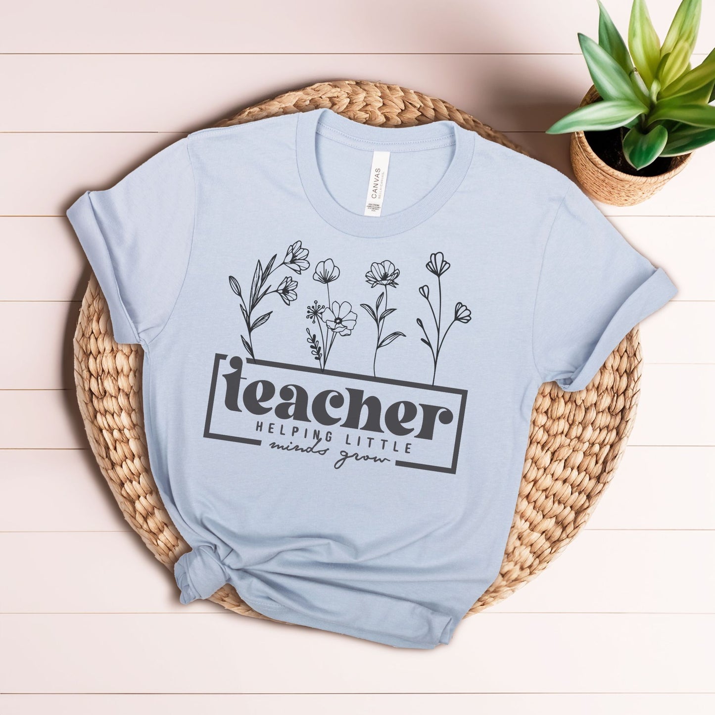 Teacher Helping Little Minds Grow