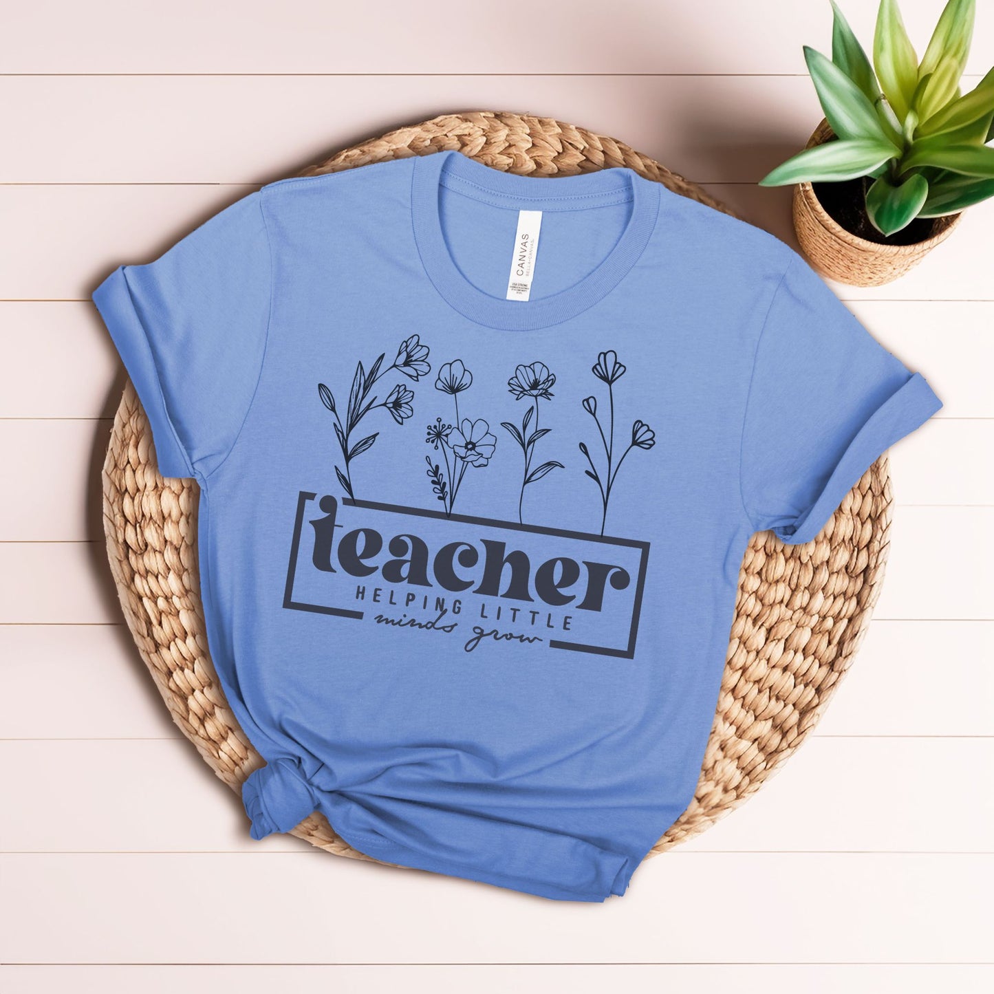 Teacher Helping Little Minds Grow
