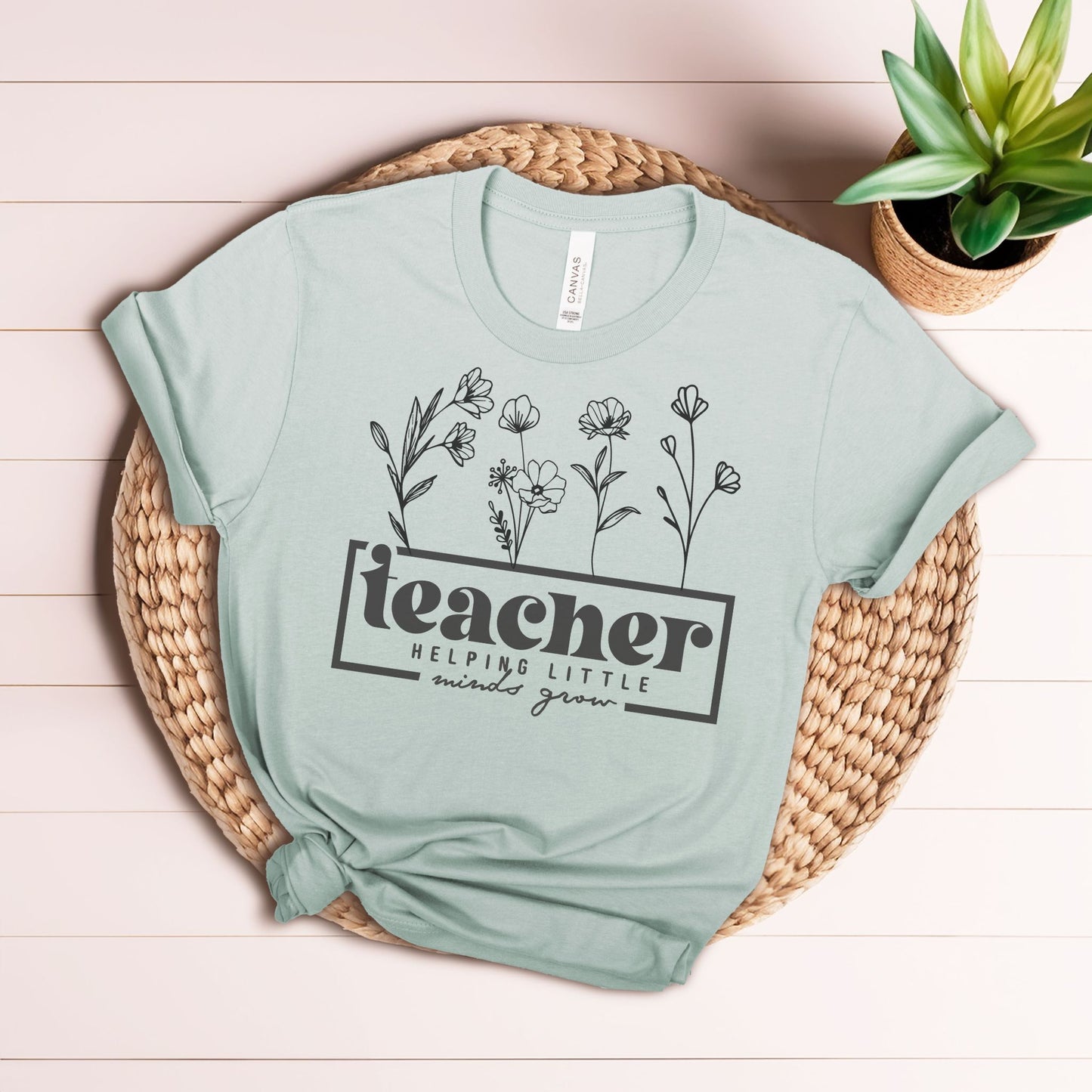 Teacher Helping Little Minds Grow