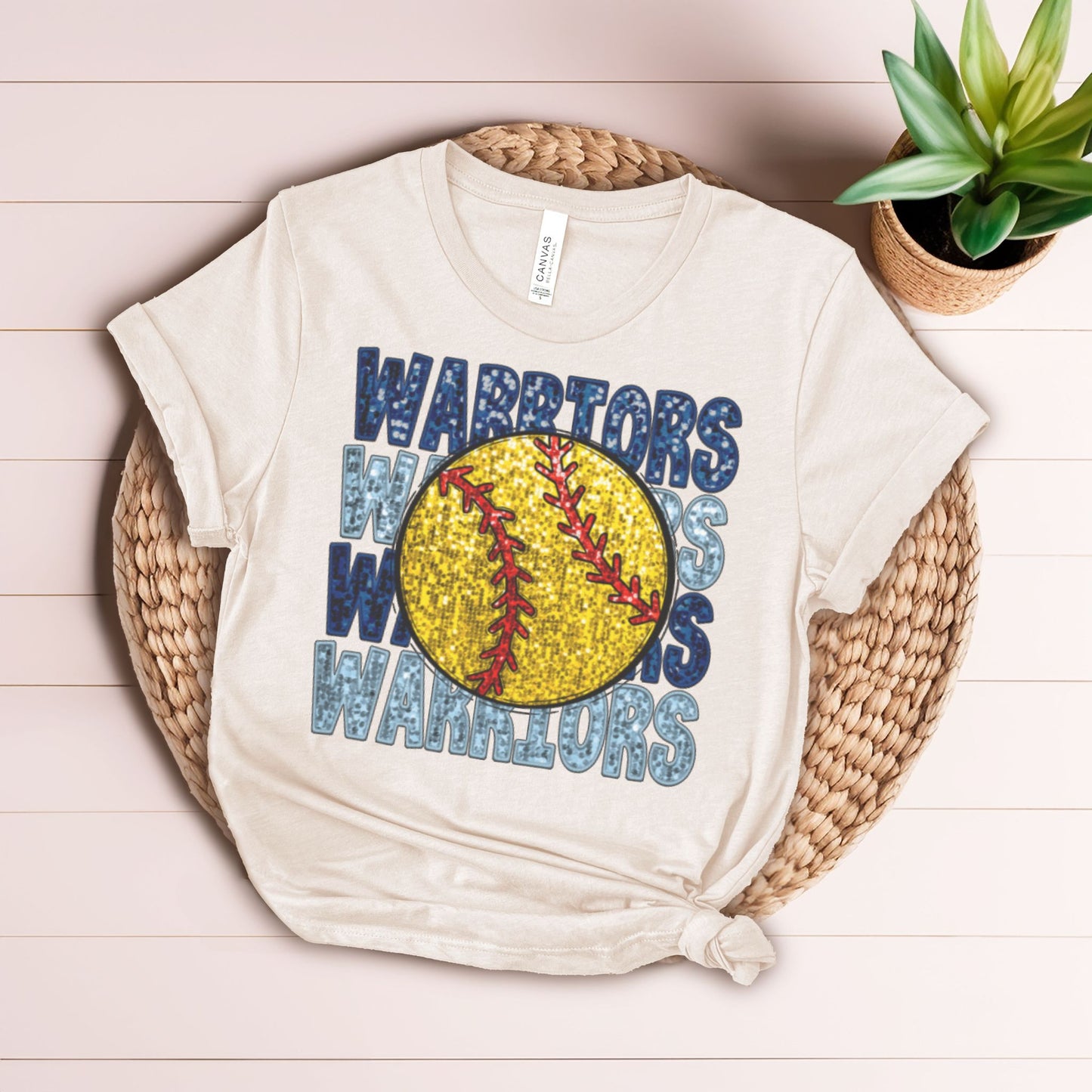Warriors Glitter Softball