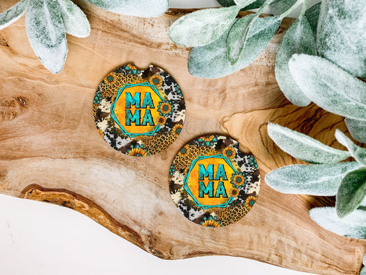 Country Mama Car Coasters