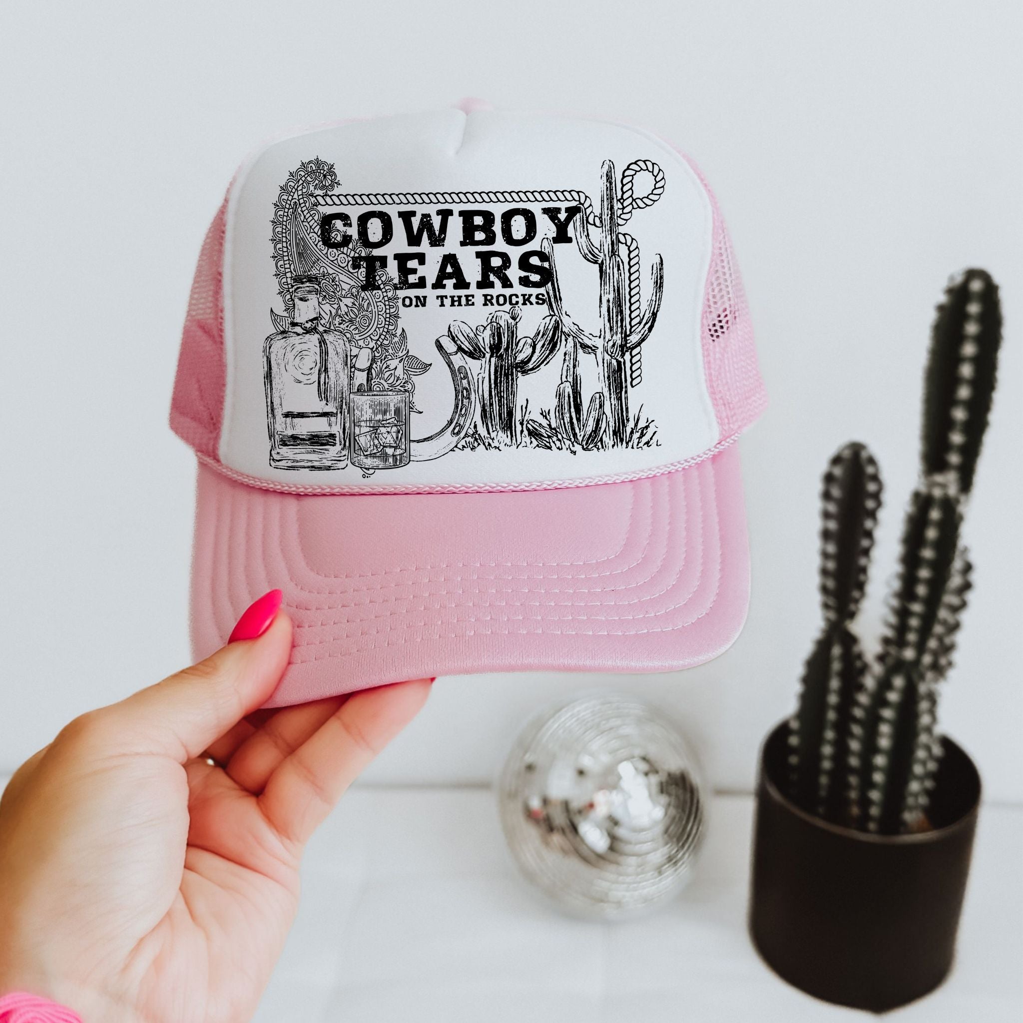 Cowboy Tears Trucker Hat NWT Women main image 2