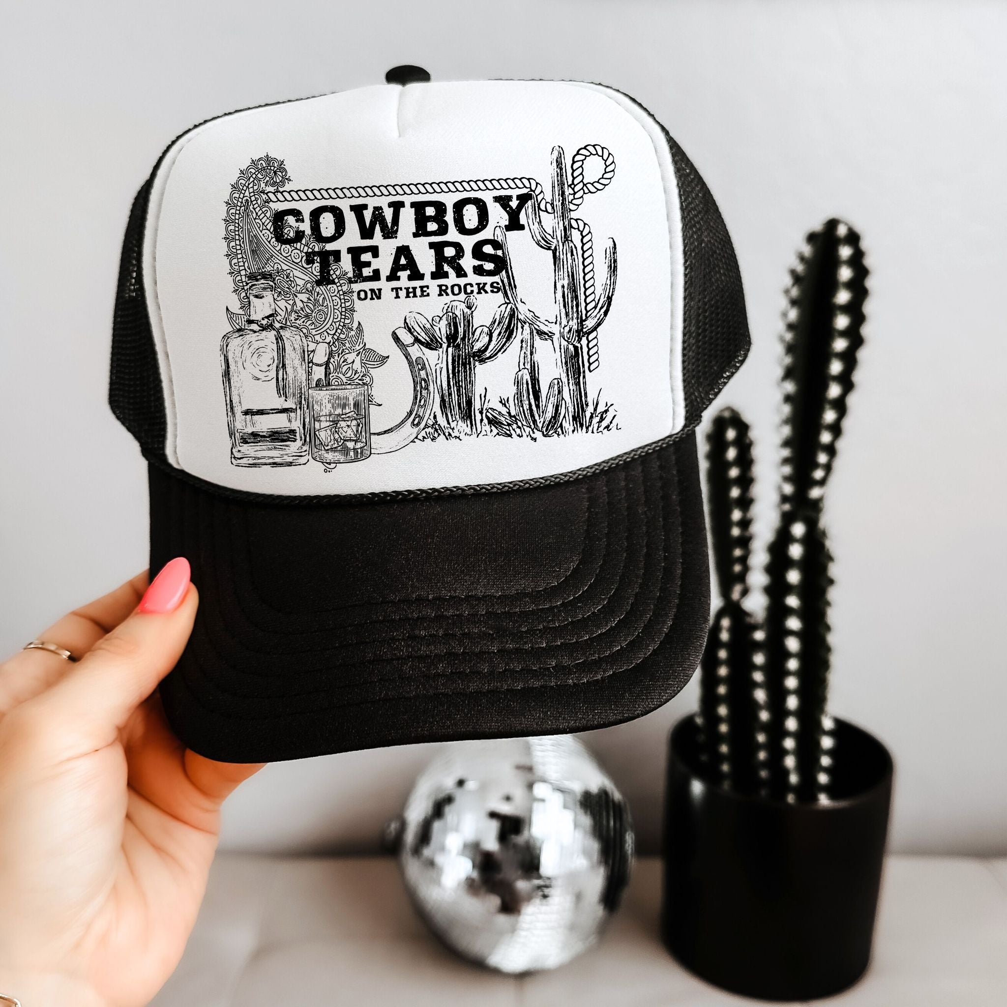 Cowboy Tears Trucker Hat NWT Women main image 3