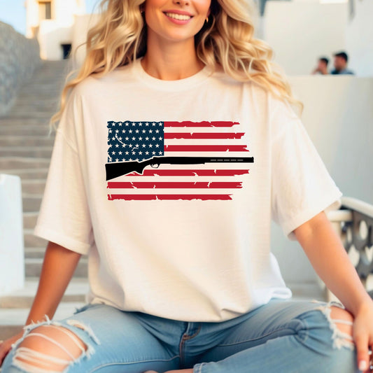 Flag with Shotgun