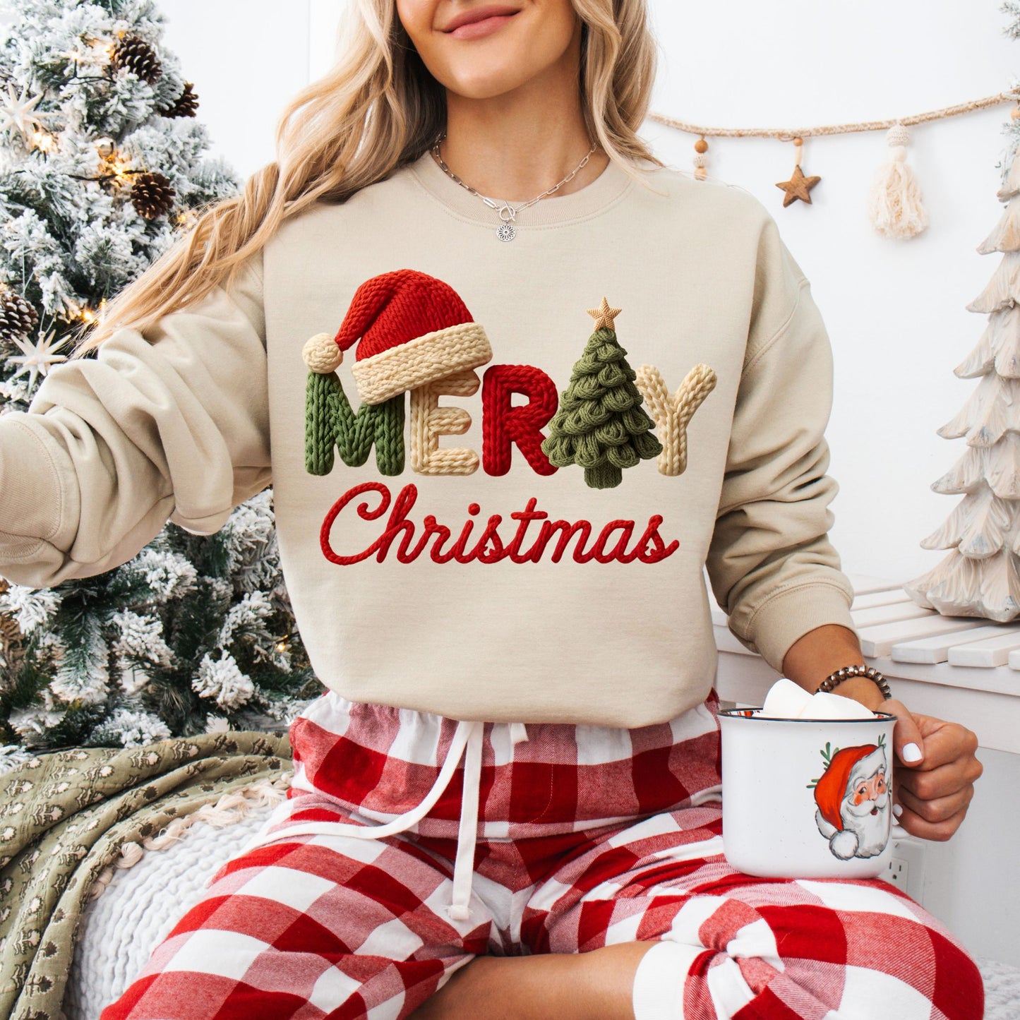 Merry Christmas Faux Crochet