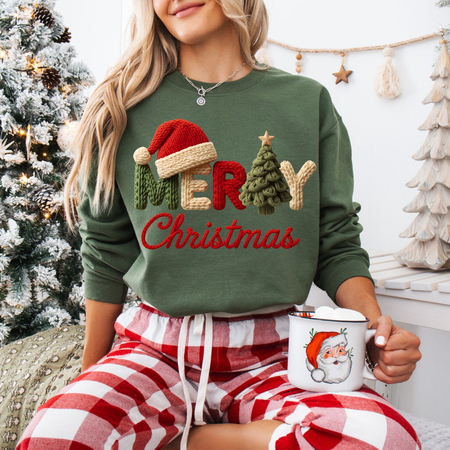 Merry Christmas Faux Crochet