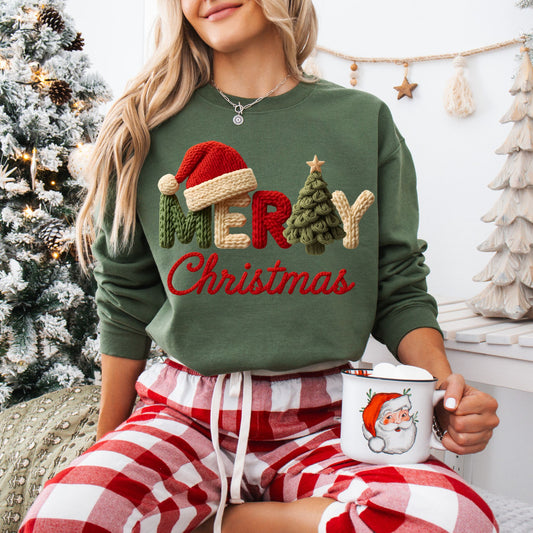 Merry Christmas Faux Crochet