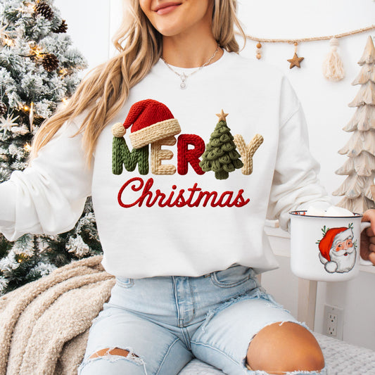 Merry Christmas Faux Crochet