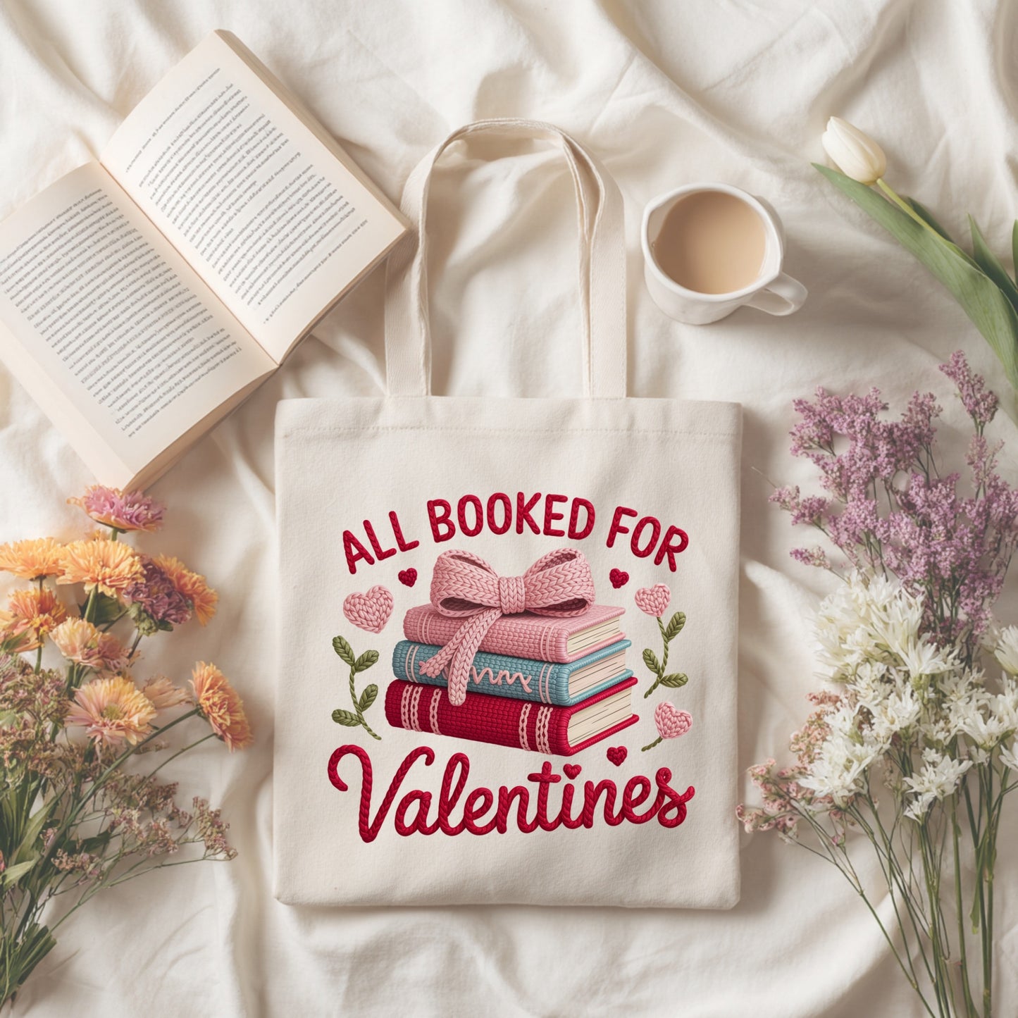 All Booked For Valentines Tote Bag