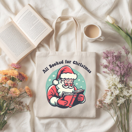 All Booked For Christmas Tote Bag