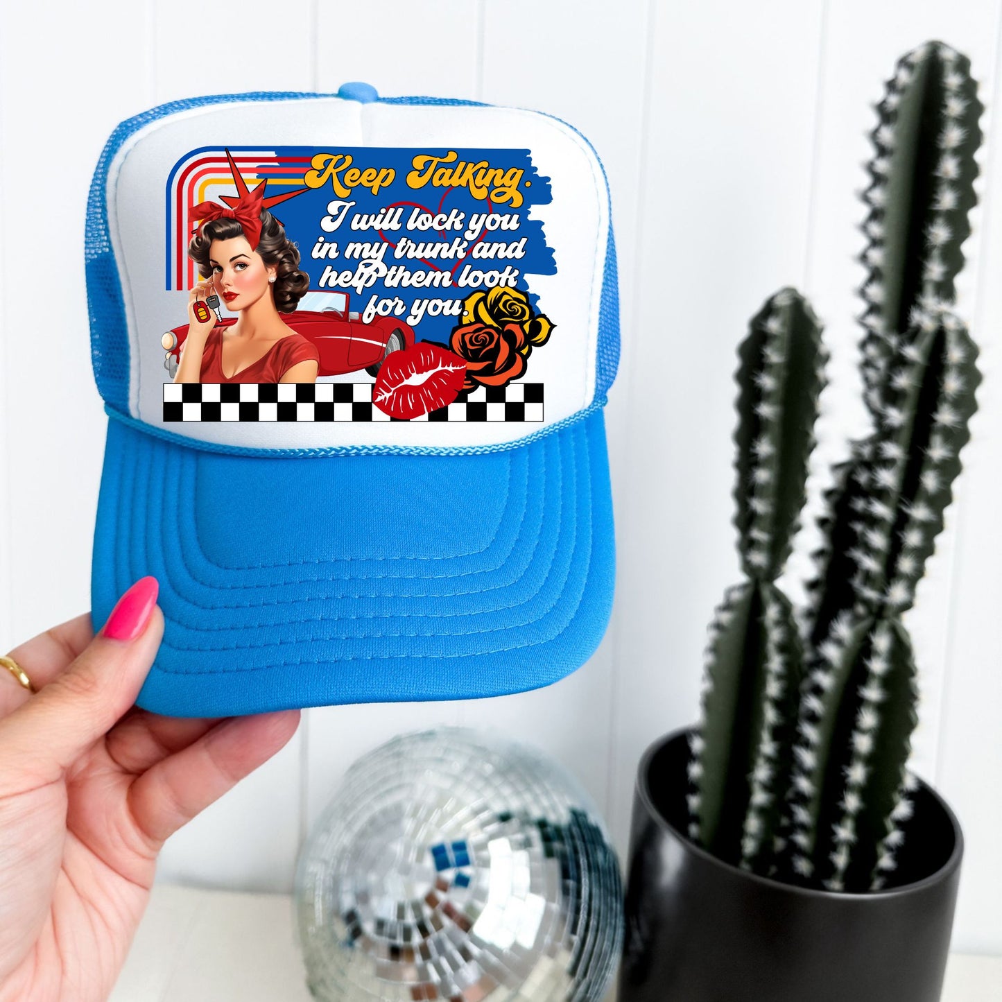 Keep Talking Trucker Hat