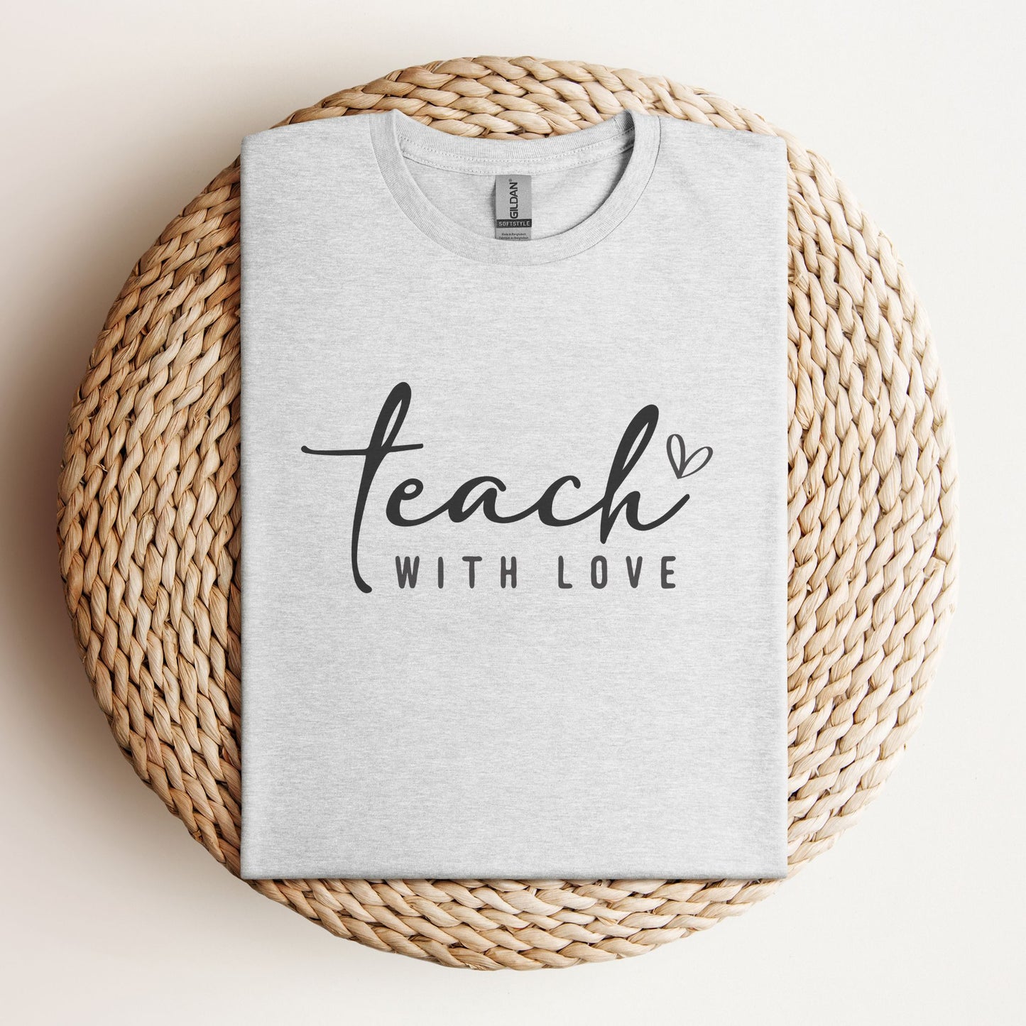 Teach with Love Heart