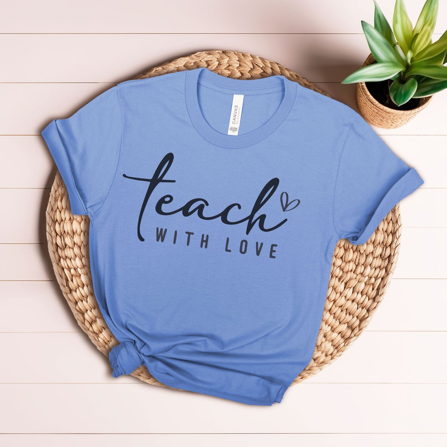 Teach with Love Heart