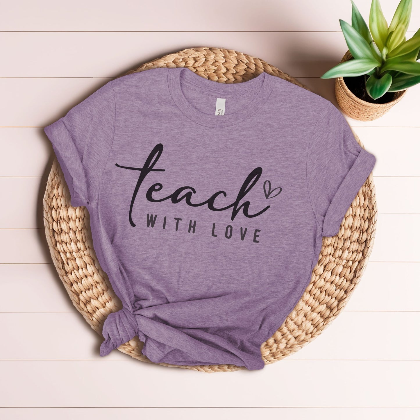 Teach with Love Heart