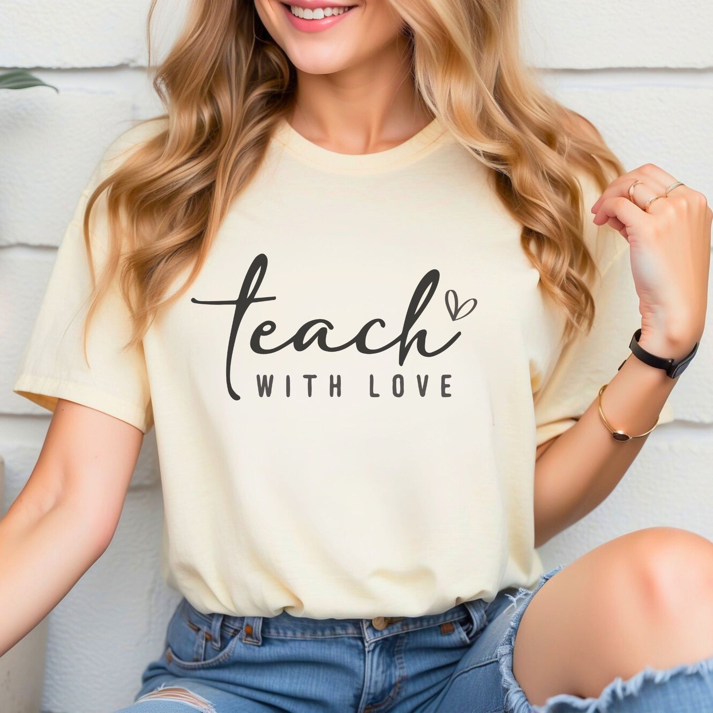 Teach with Love Heart