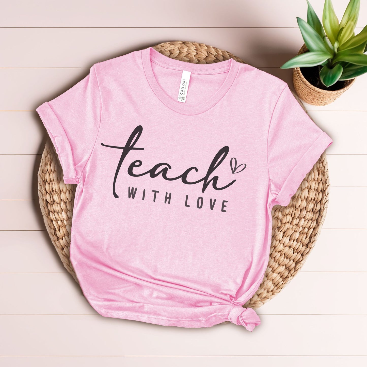 Teach with Love Heart