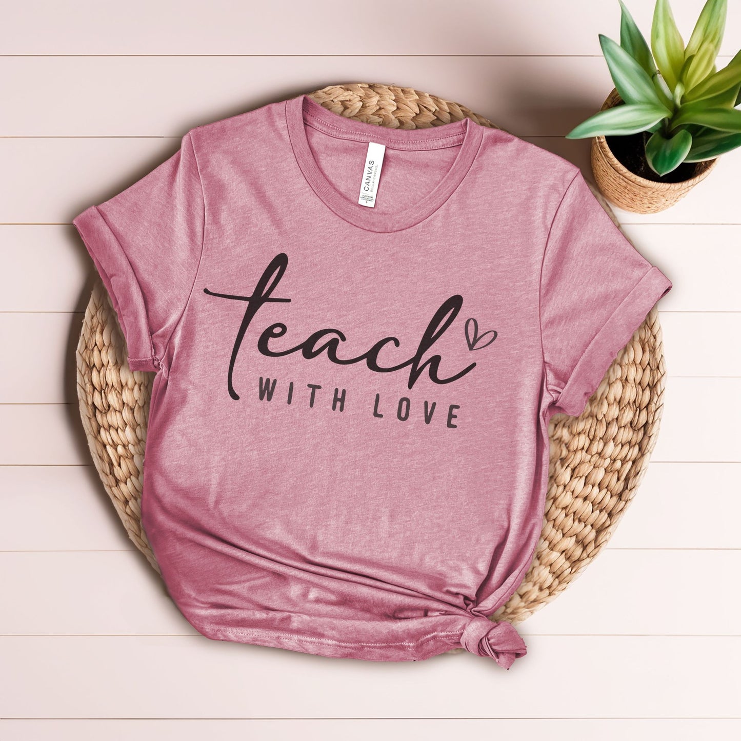 Teach with Love Heart