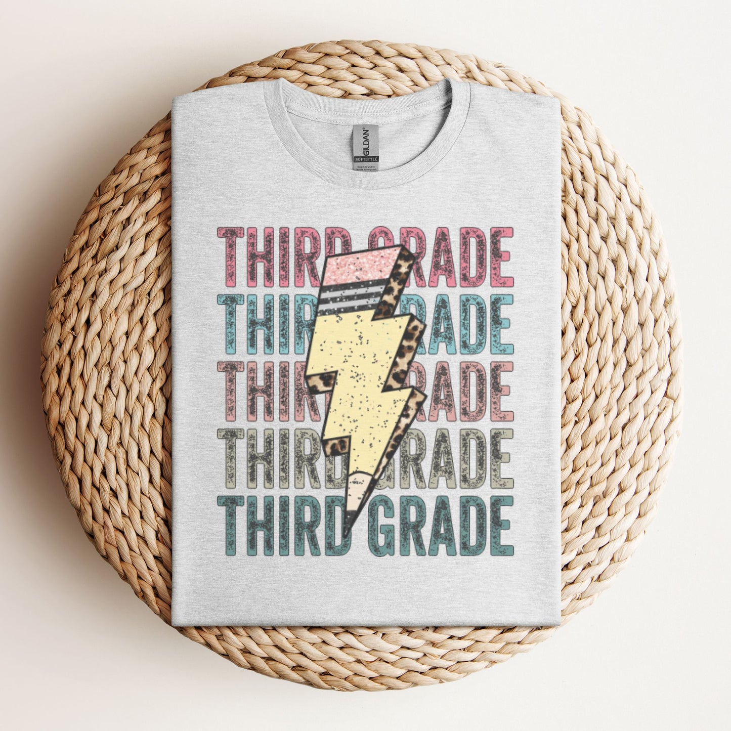 Third Grade Pencil Lightning Bolt