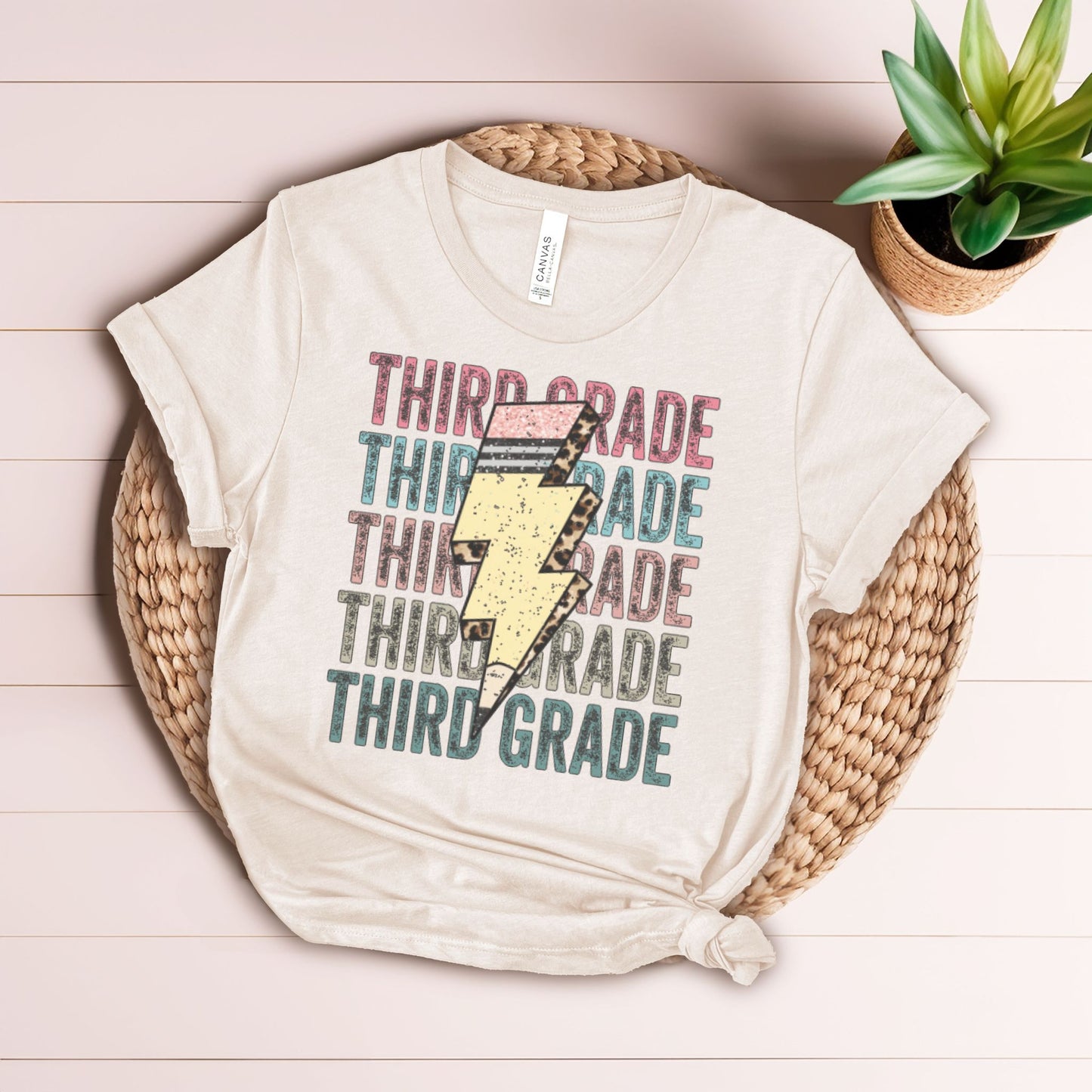 Third Grade Pencil Lightning Bolt