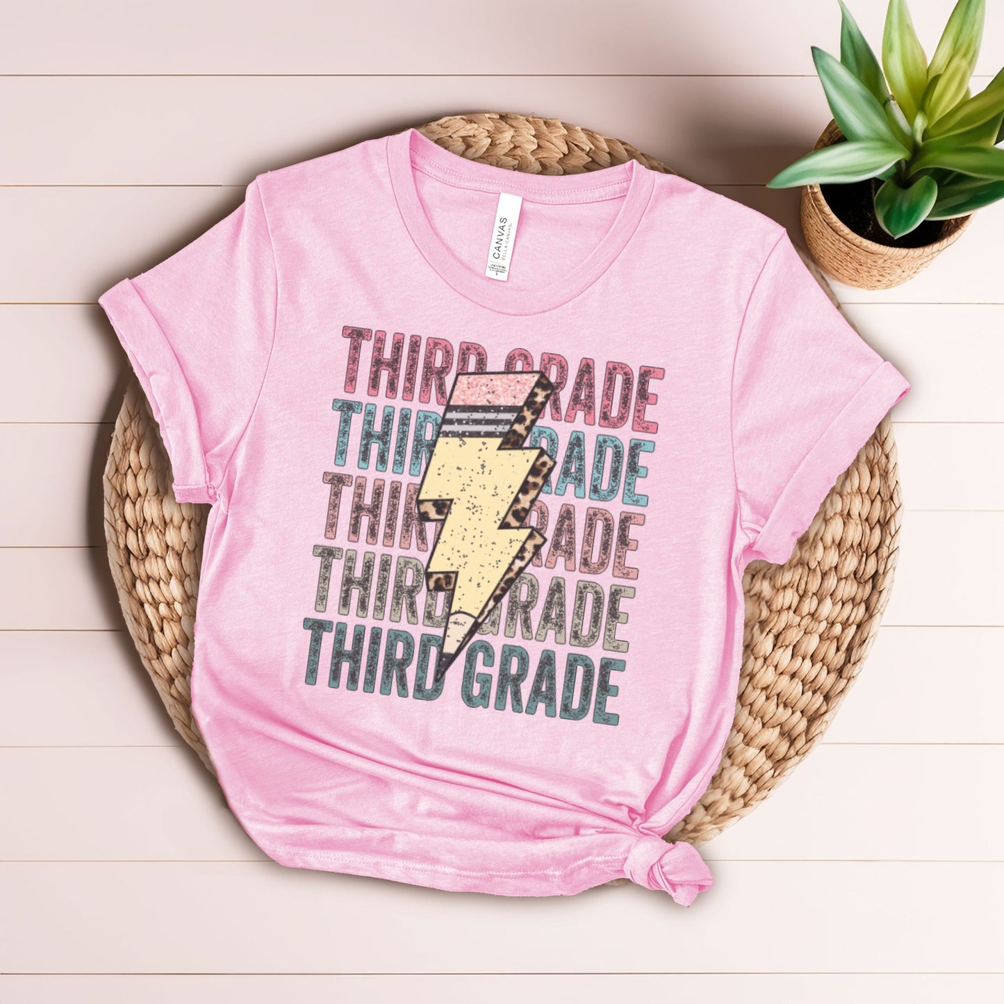 Third Grade Pencil Lightning Bolt