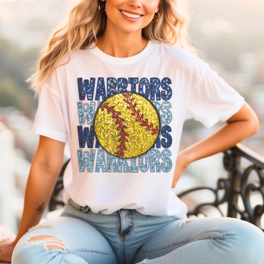 Warriors Glitter Softball