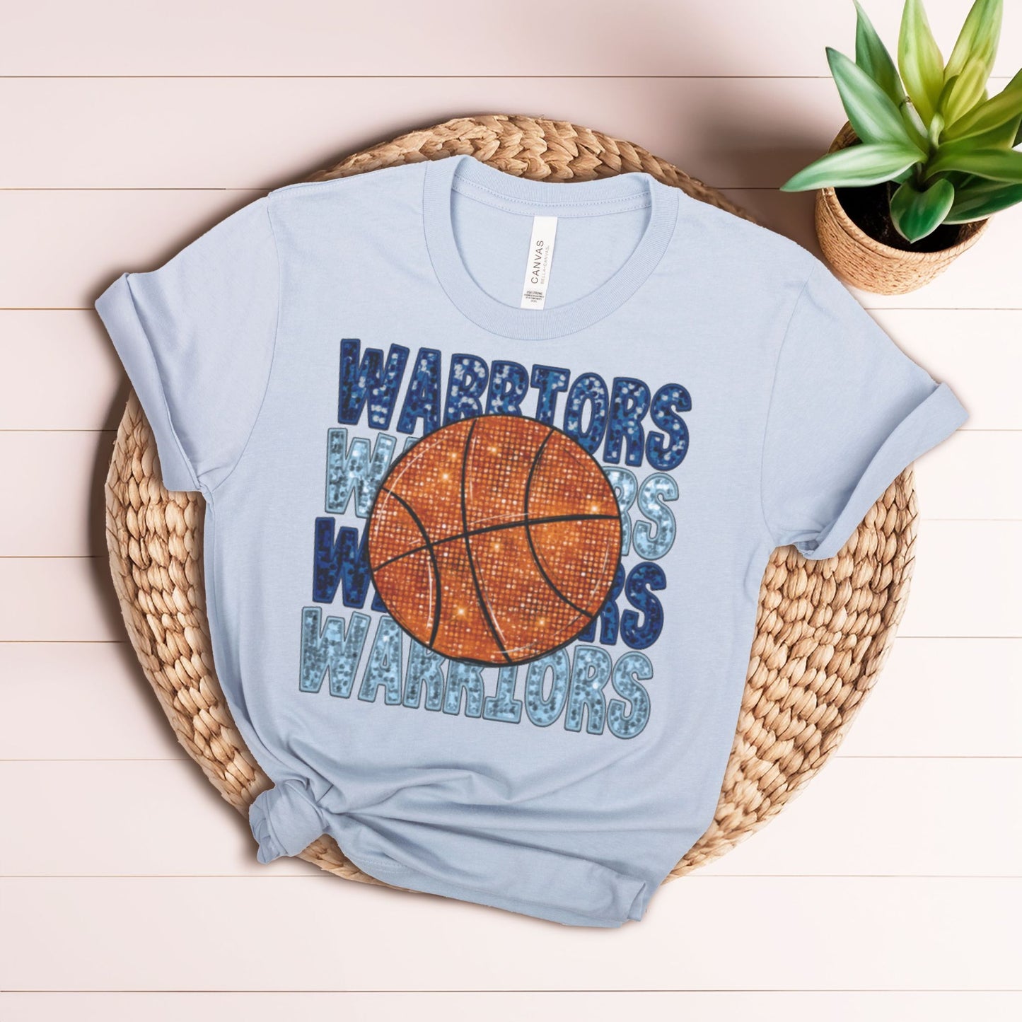 Warriors Glitter Basketball