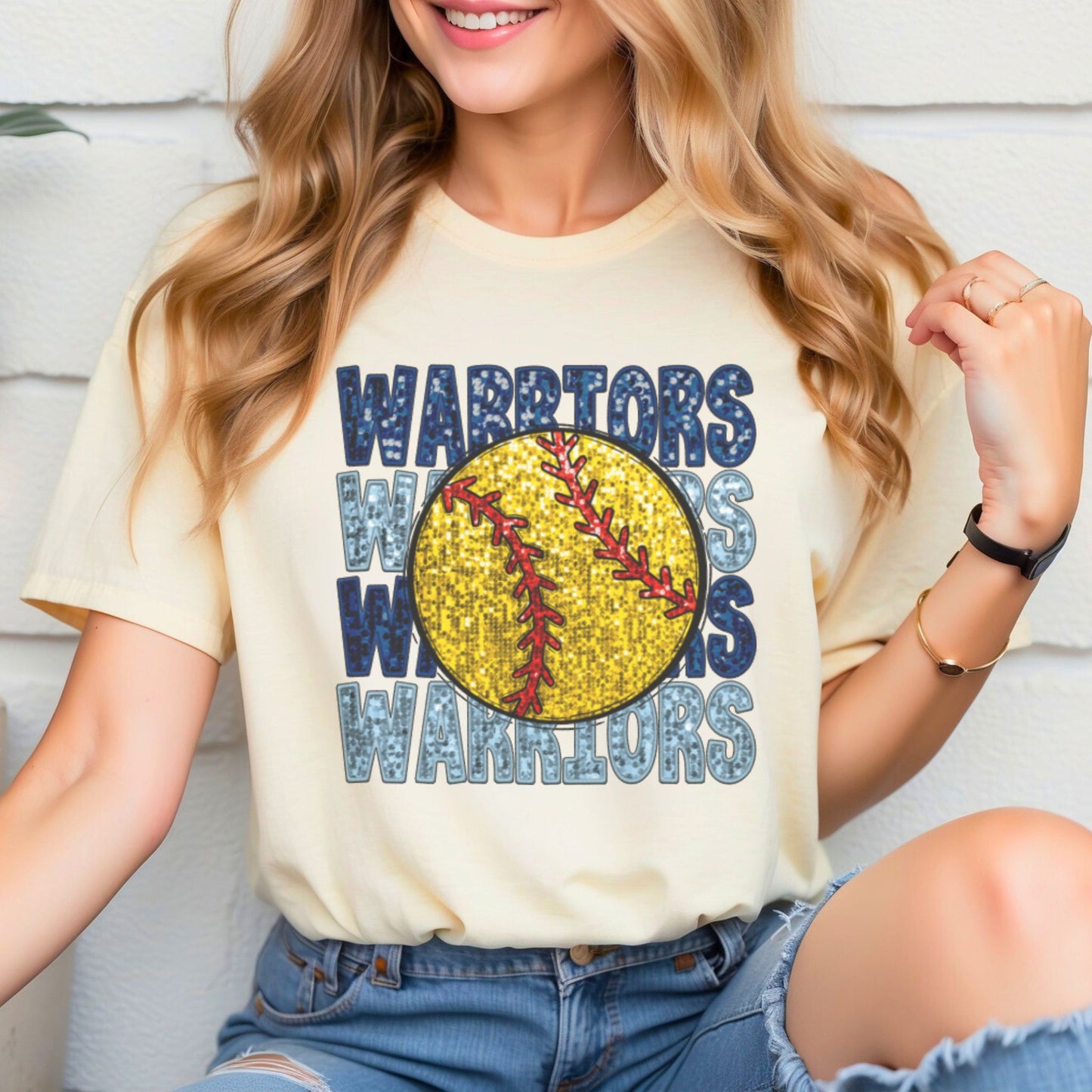 Warriors Glitter Softball