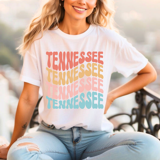 Wavy Colorful Tennessee